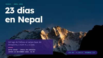 Diario de viaje — trekking en Nepal