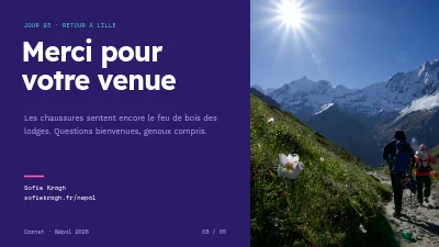 Page 5 de Carnet de voyage — trek au Népal