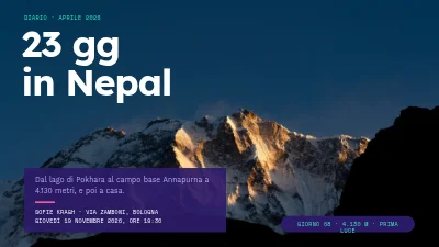 Pagina 1 di Diario di viaggio — trekking in Nepal