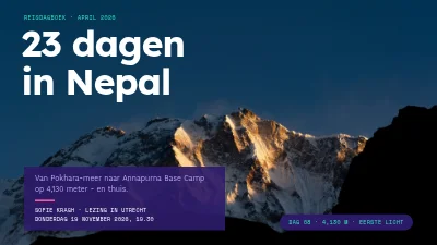 Pagina 1 van Reisdagboek — trektocht door Nepal