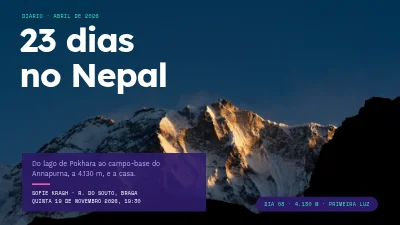 Diário de viagem — trekking no Nepal