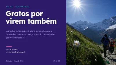 Página 5 de Diário de viagem — trekking no Nepal
