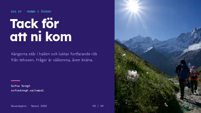 Sida 5 av Resedagbok — trekking i Nepal