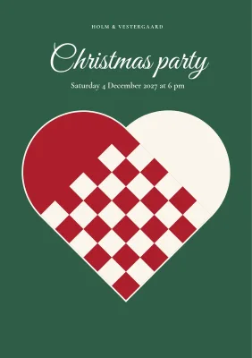 Programme and original songs for a company Christmas party – 12 pages