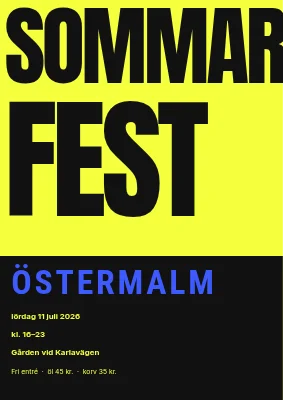 Sommarfest — gården på Nørrebro