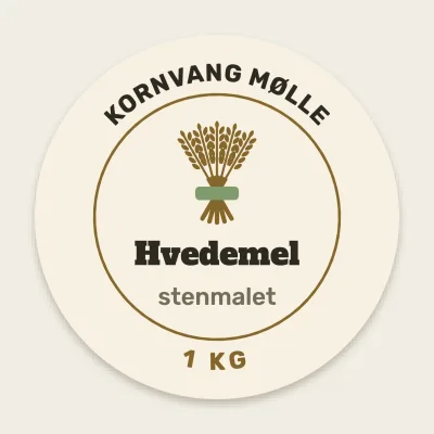 Mel med hvedeneg