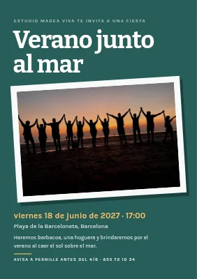 Fiesta de verano junto al agua
