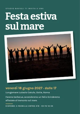 Festa estiva in riva all'acqua