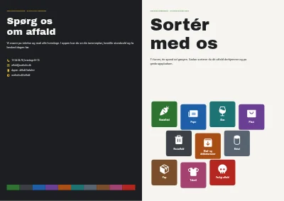 Omslag af Affaldsguide for kommune – 8 sider