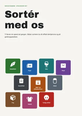 Affaldsguide for kommune – 8 sider