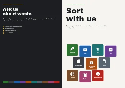 غلاف Waste sorting guide for a municipality – 8 pages