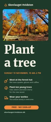 Tree planting roll-up — plant a tree with us
