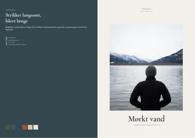 Omslag af Lookbook for dansk tøjmærke – 48 sider