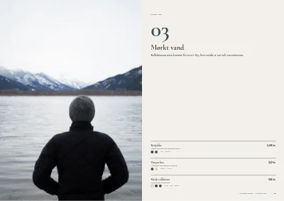 Side 12–13 af Lookbook for dansk tøjmærke – 48 sider