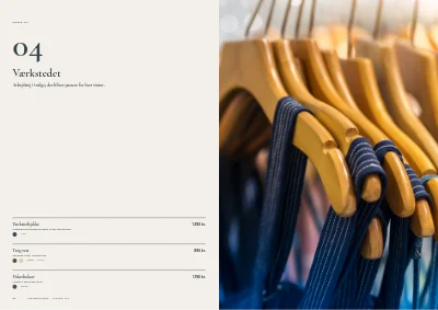 Side 14–15 af Lookbook for dansk tøjmærke – 48 sider