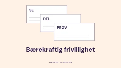Bærekraftig frivillighet