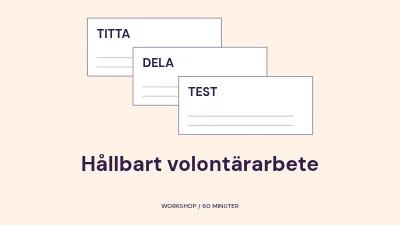 Hållbart volontärarbete
