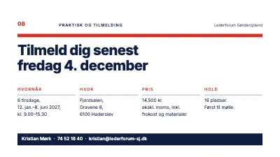 Side 8 af Lederudvikling — forløb for nye ledere