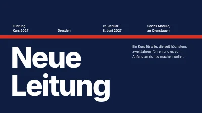 Seite 1 von Führungskräfteentwicklung — ein Kurs für neue Führungskräfte