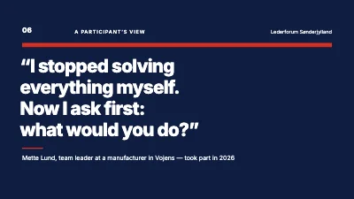 Page 6 of Leadership development — a course for new managers