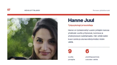 Sivu 7 – Johtamisen kehittäminen — kurssi uusille esihenkilöille