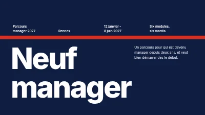 Page 1 de Développement du leadership — une formation pour les nouveaux managers