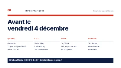 Page 8 de Développement du leadership — une formation pour les nouveaux managers