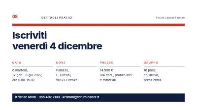 Pagina 8 di Sviluppo della leadership — un corso per nuovi manager
