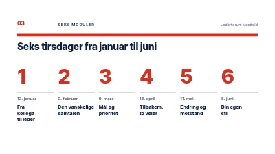 Side 3 av Lederutvikling — kurs for nye ledere