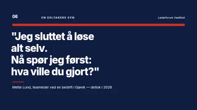 Side 6 av Lederutvikling — kurs for nye ledere