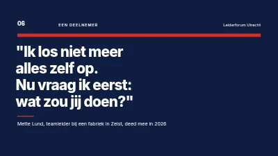Pagina 6 van Leiderschapsontwikkeling — een cursus voor nieuwe managers