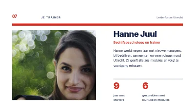 Pagina 7 van Leiderschapsontwikkeling — een cursus voor nieuwe managers