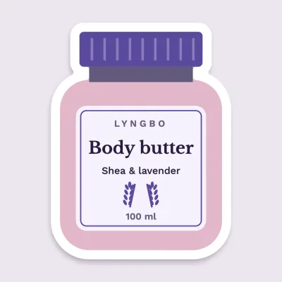 The body butter jar