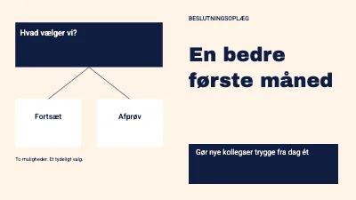 En bedre første måned