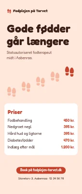 Roll-up til fodterapeut — gode fødder går længere