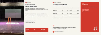Side 8–9 af Kultur- og fritidskatalog for kommune – 48 sider
