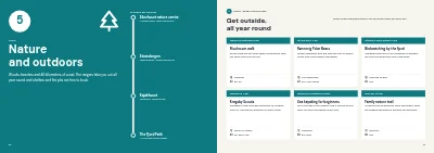 Pages 22–23 of Culture and leisure catalogue for a municipality – 48 pages