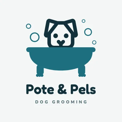 Dog in the bath