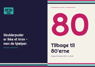 Personalefest i 80’er-stil