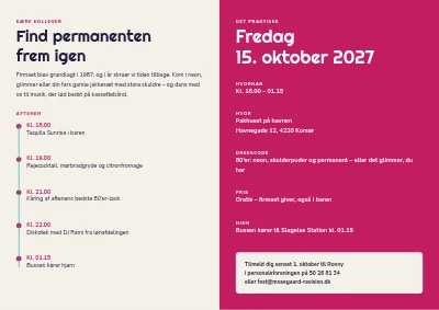 Side 2 af Personalefest i 80’er-stil