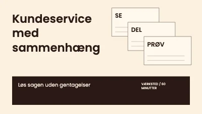Kundeservice med sammenhæng