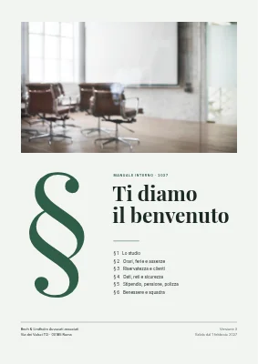 Manuale del personale — studio legale