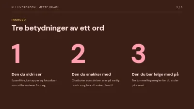 Side 2 av Foredrag om KI i hverdagen