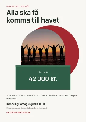 Insamling — tillgång till stranden för alla