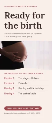Midwife roll-up — antenatal classes