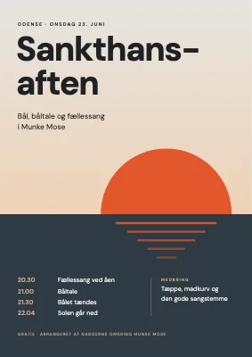 Sankthansaften — sol over horisonten