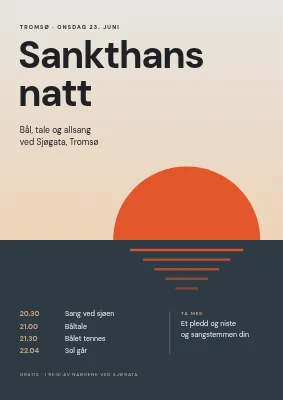 Sankthansaften — sol på horisonten