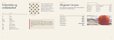 Side 22–23 af Opskriftshæfte for strikdesigner – 24 sider