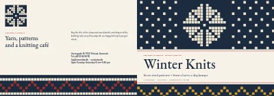 Cover of Pattern booklet for a knitwear designer – 24 pages