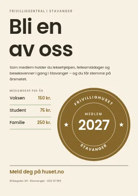 Frivilligsentral — bli medlem